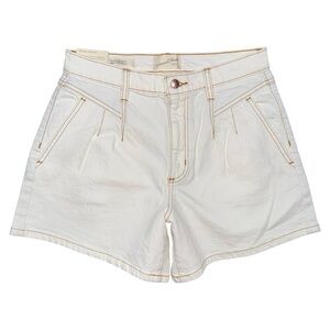 Universal Thread High Rise Midi A-Line Vintage Stretch Denim Shorts White 4 / 27
